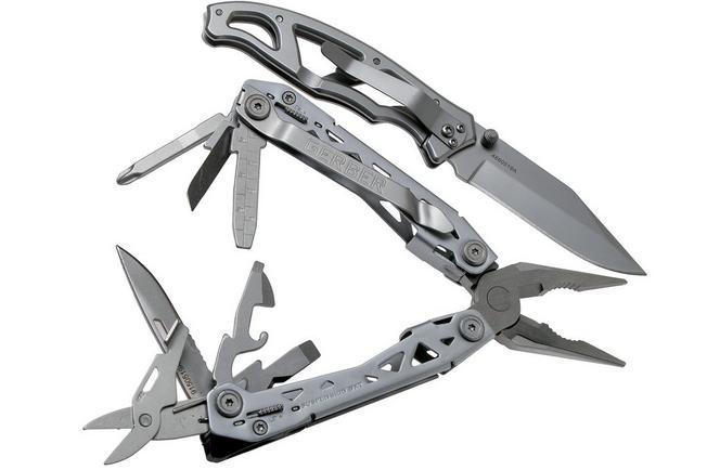 Gerber Suspension NXT Multi-Plier and Paraframe pocket knife 31-003871  gift-set | Advantageously shopping at Knivesandtools.com
