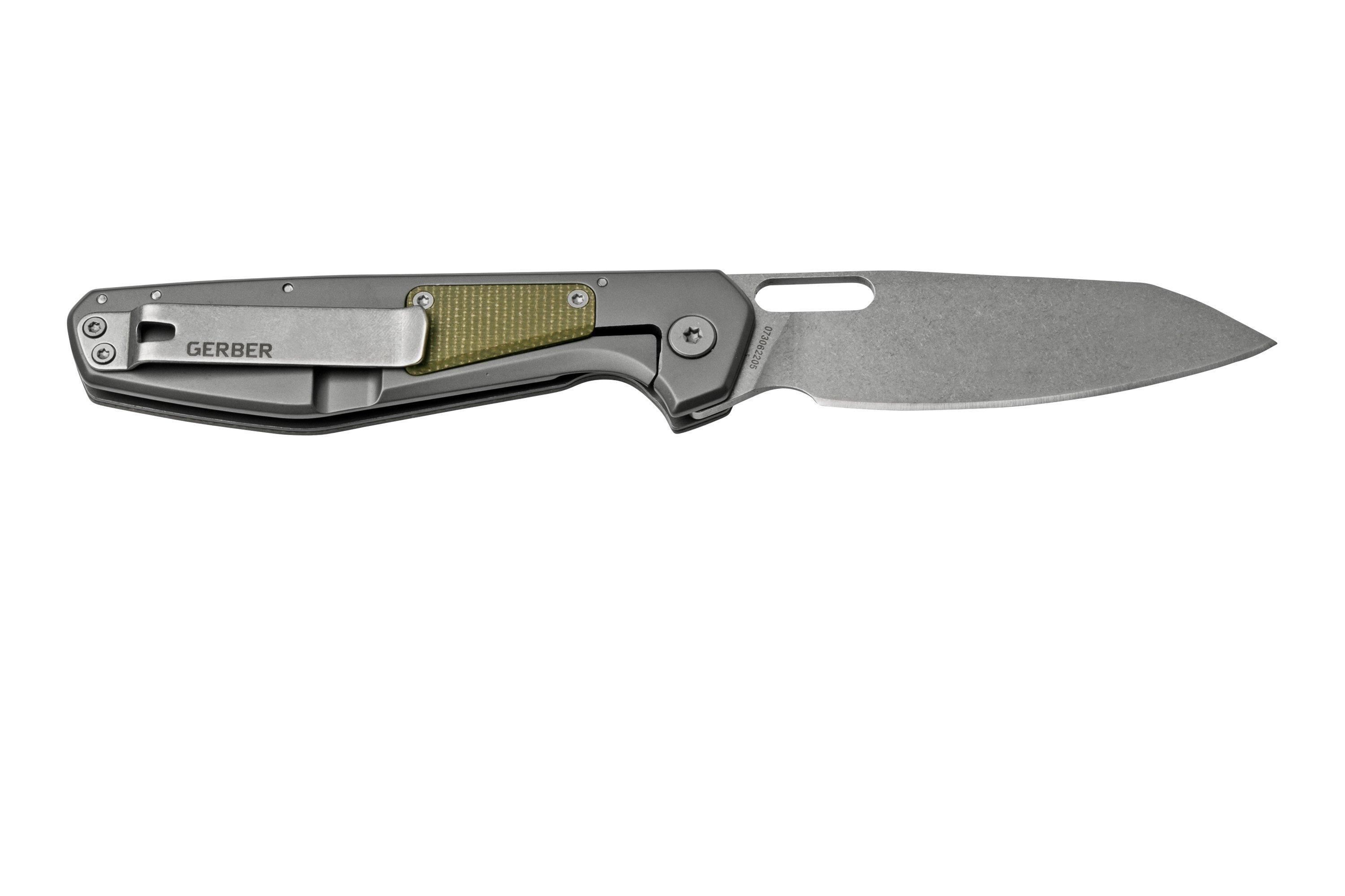 Gerber Slimsada 1064426 Green Micarta pocket knife Advantageously