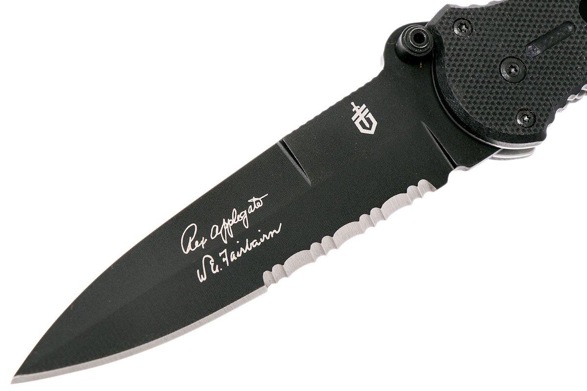 Gerber Covert FAST Black Serrated 22-01966, Applegate-Fairbairn Design