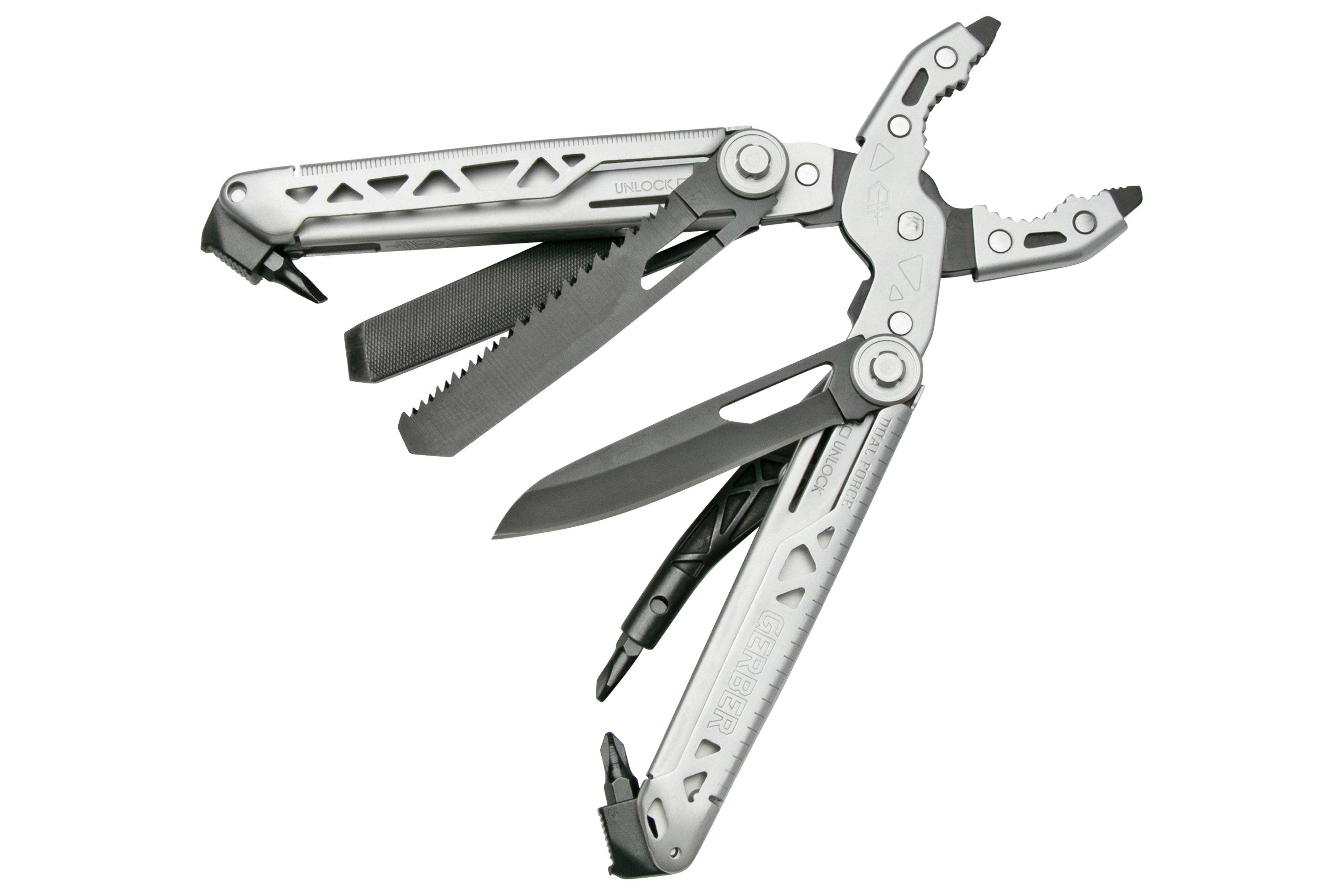 Gerber Dual Force, 001613, silver/black, multi-tool | Advantageously ...