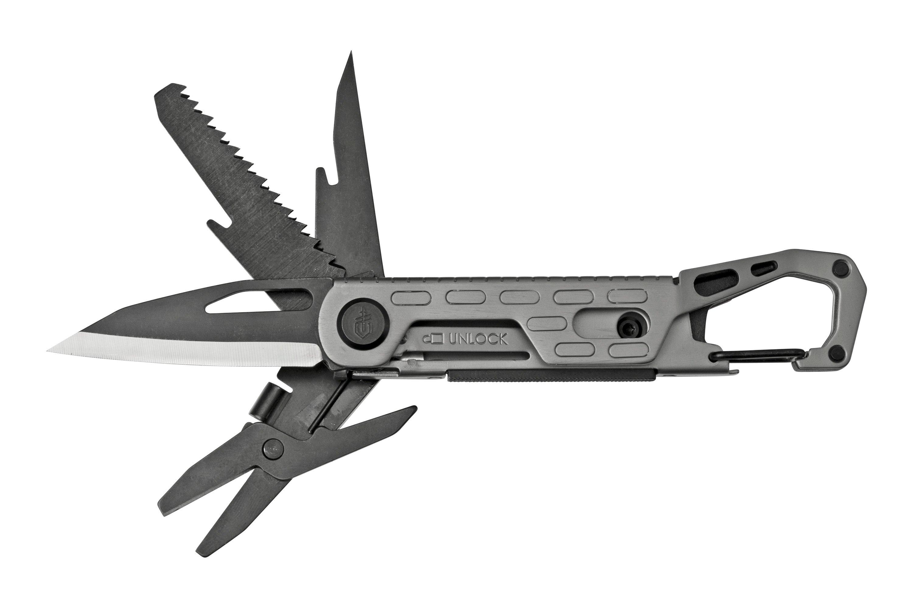 Gerber Stakeout 30001743, graphite, multitool for camping