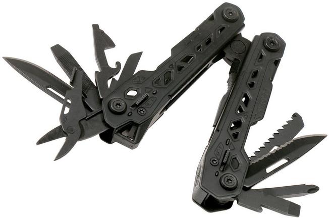 Gerber Multi-Tool, 6-5/16 in, Blunt, Black, 14 Tool 07520G1