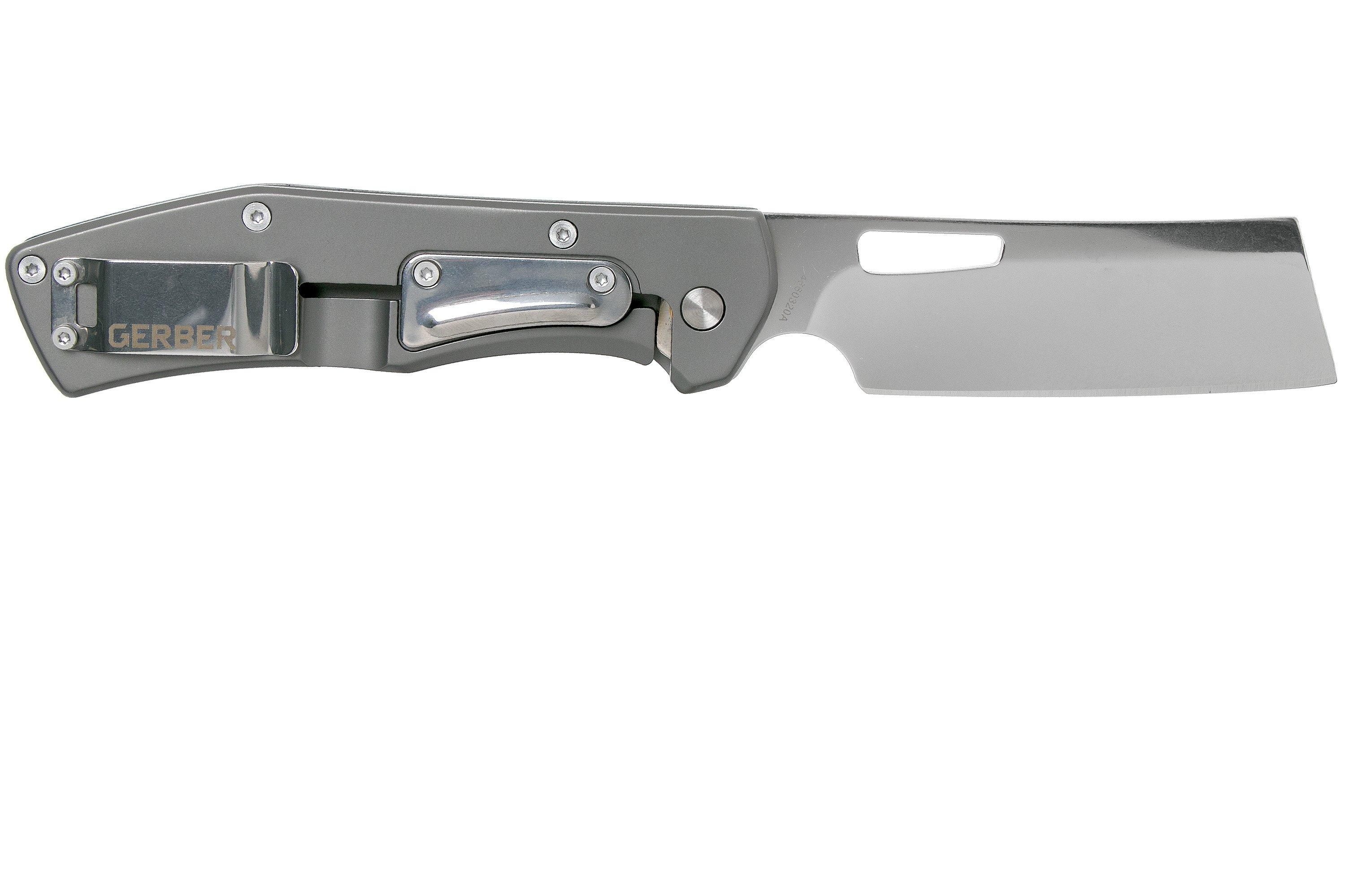 Gerber Flatiron 30001795 D2 Micarta folding cleaver pocket knife