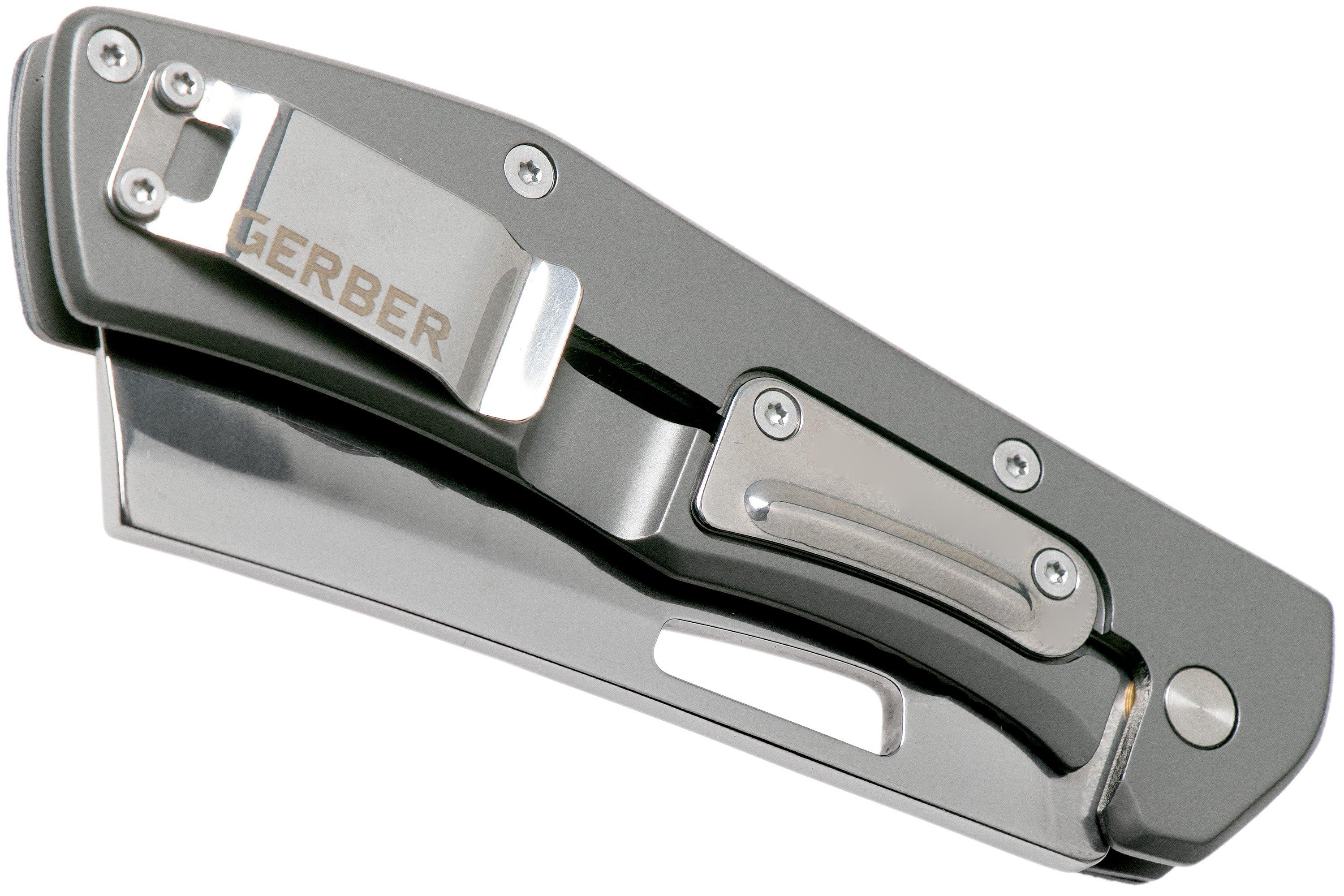 Gerber Flatiron 30001795 D2 Micarta folding cleaver pocket knife