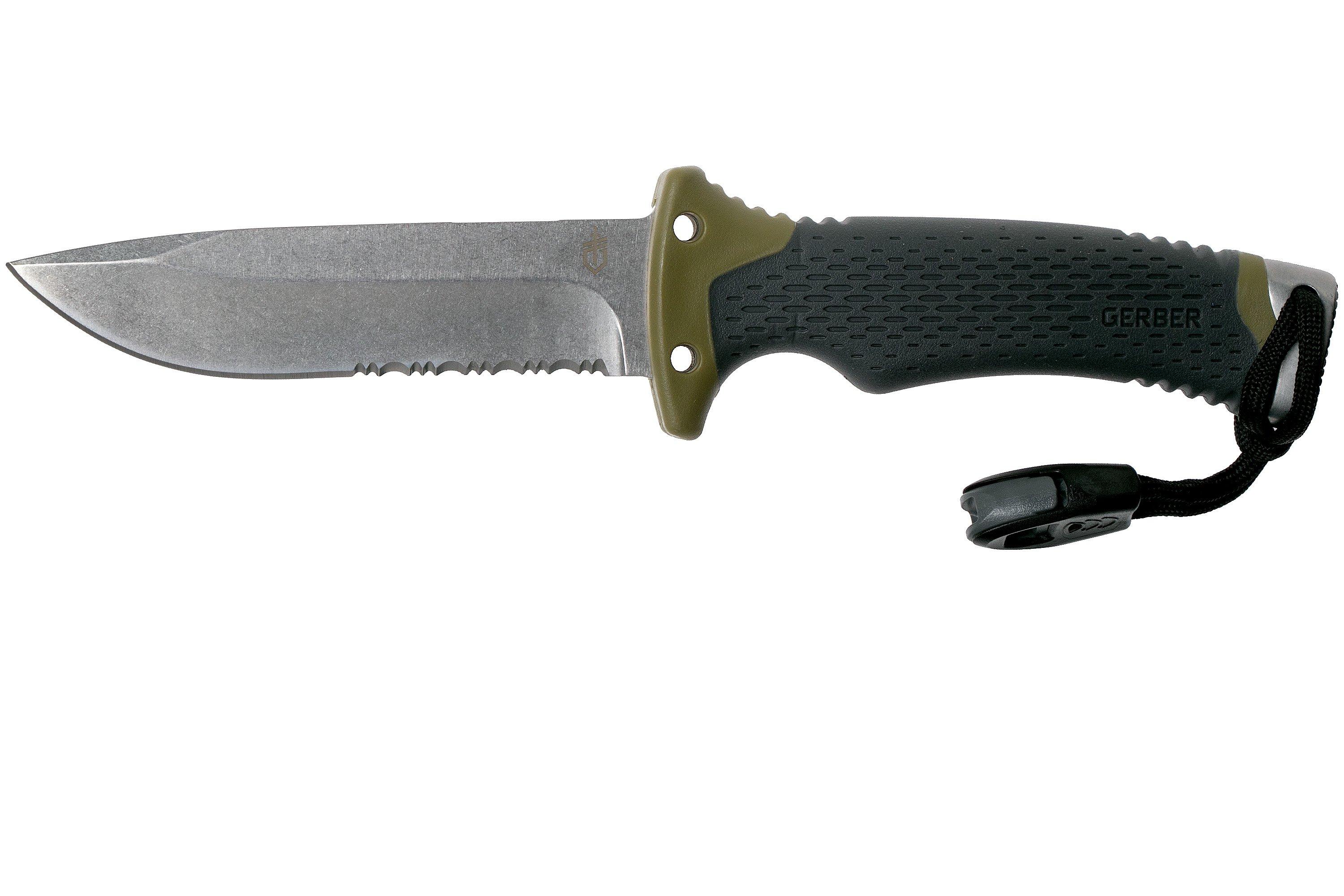 Gerber Ultimate Survival Fixed Blade 30 001830 Serrated Edge Couteau De