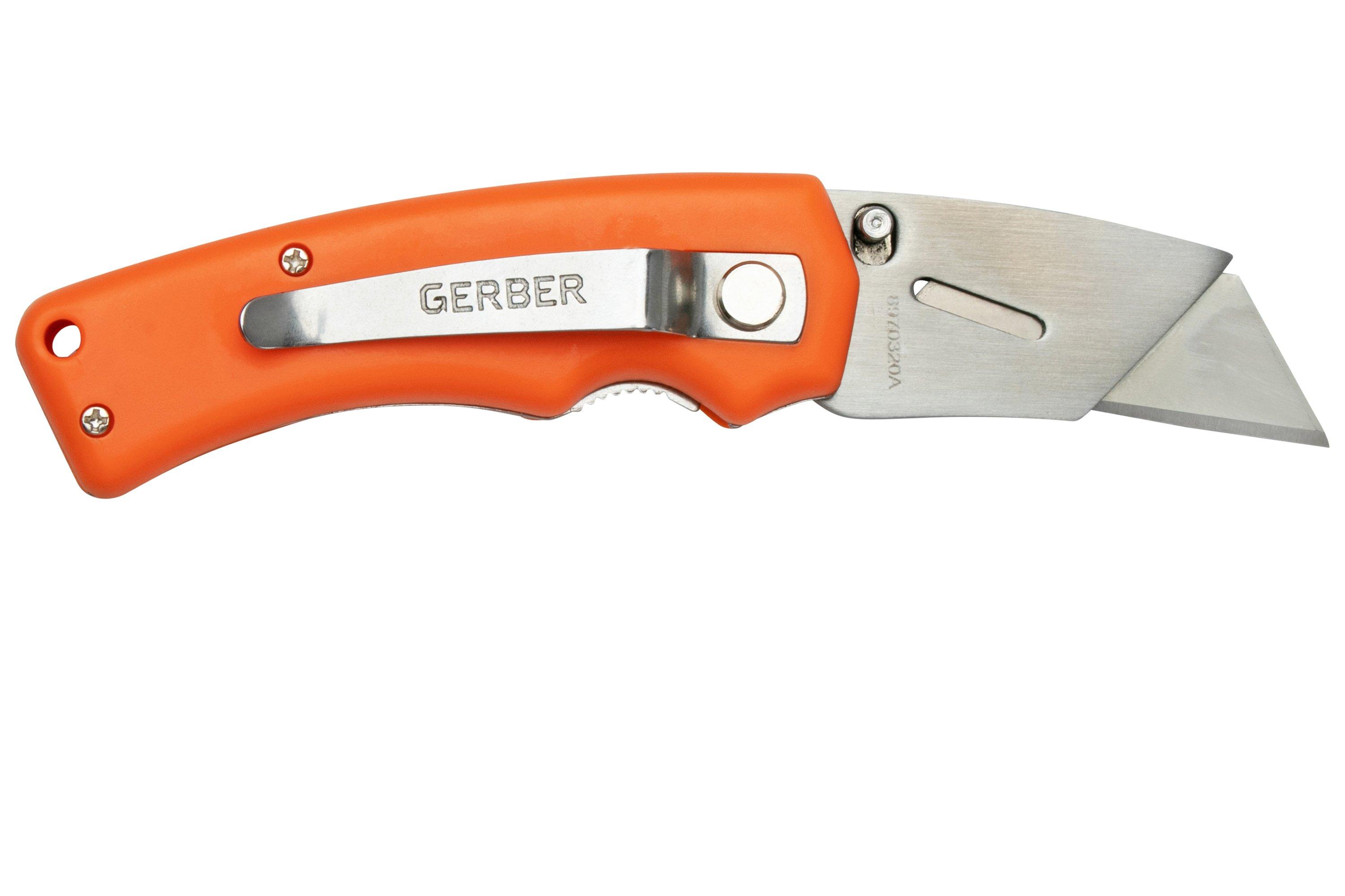 Gerber Edge Utility Knife, orange, pocket knife Advantageously