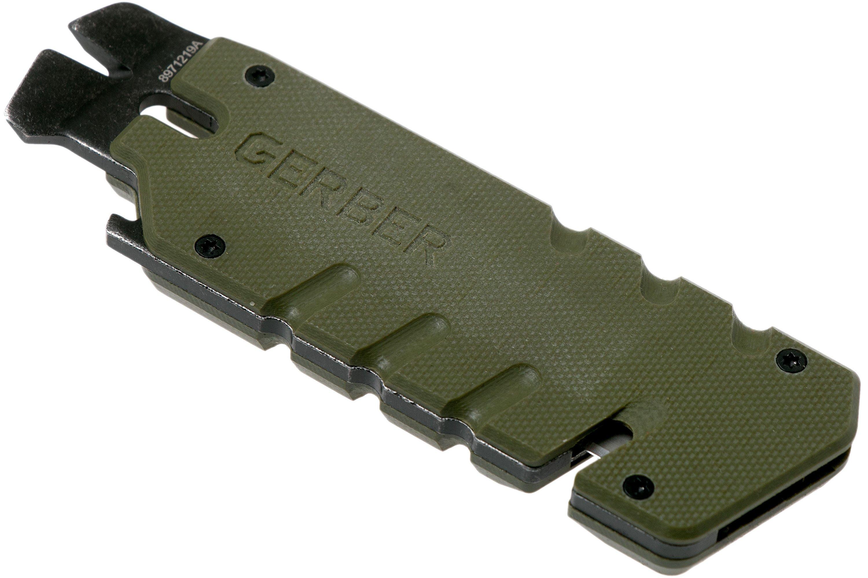 Gerber Gear Prybrid Utility Knife with Pry Bar - Multi-Tool Pocket Razor  Knife with Retractable Knife Blade - EDC Knife - Green 