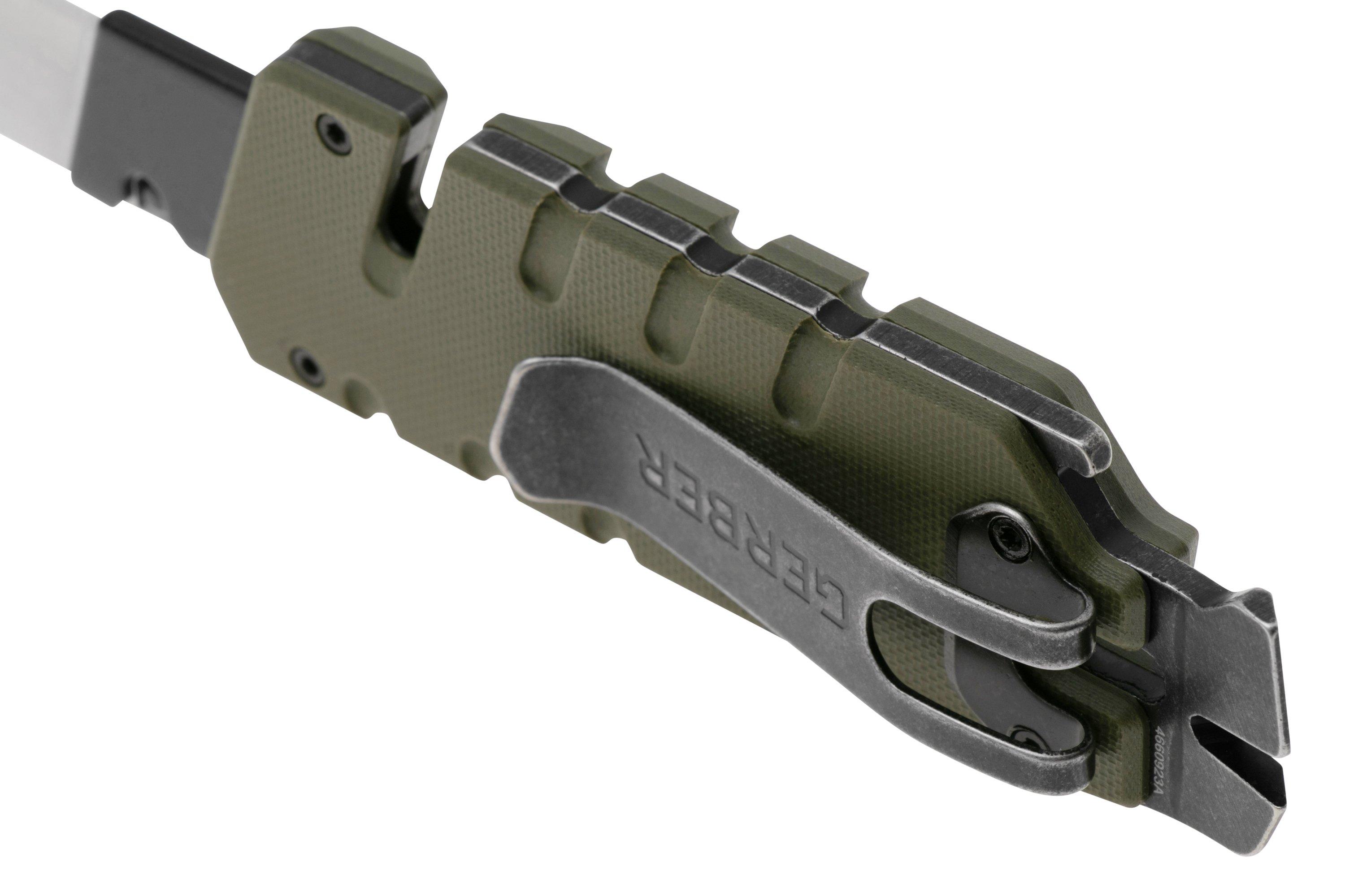 Gerber Prybrid Utility Clip 311069378 ODGreen G10, pocket knife with