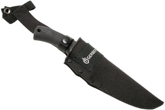 Gerber Gator Fixed Blade drop point, fine edge 06904N fixed knife