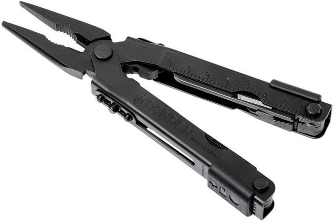 Gerber Multi-Tool, 6-5/16 in, Blunt, Black, 14 Tool 07520G1