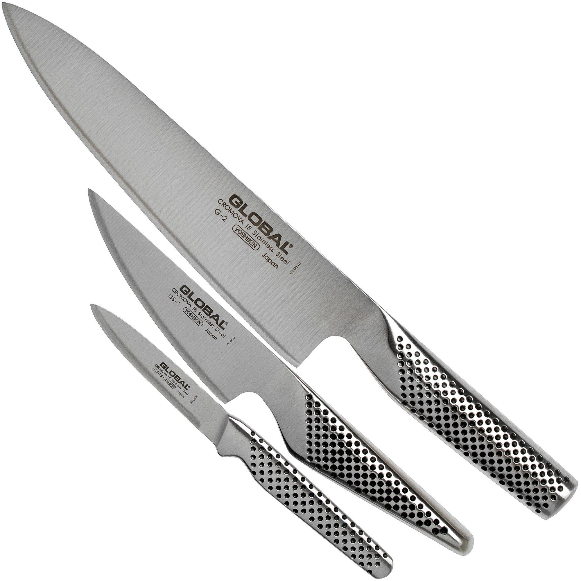 Global G2115, set de trois couteaux