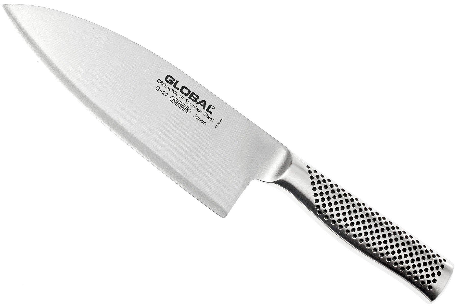 G-11 Global Fischmesser 25 Cm – Japanisches Küchenmesser Aus Cromova 18 Edelstahl, 15° Schnittwinkel