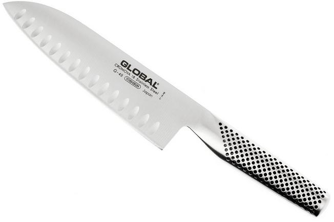 Couteau Santoku Global multi-usage alvéolé G48 21cm