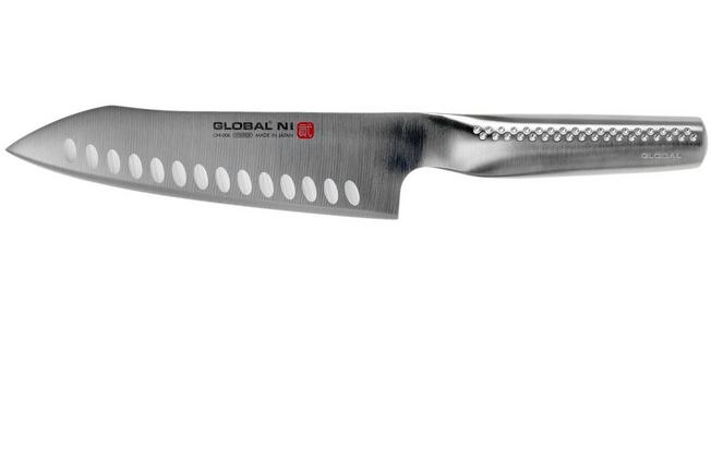 Global Ni GN-006 santoku/ couteau à légumes avec alvéoles 18 cm