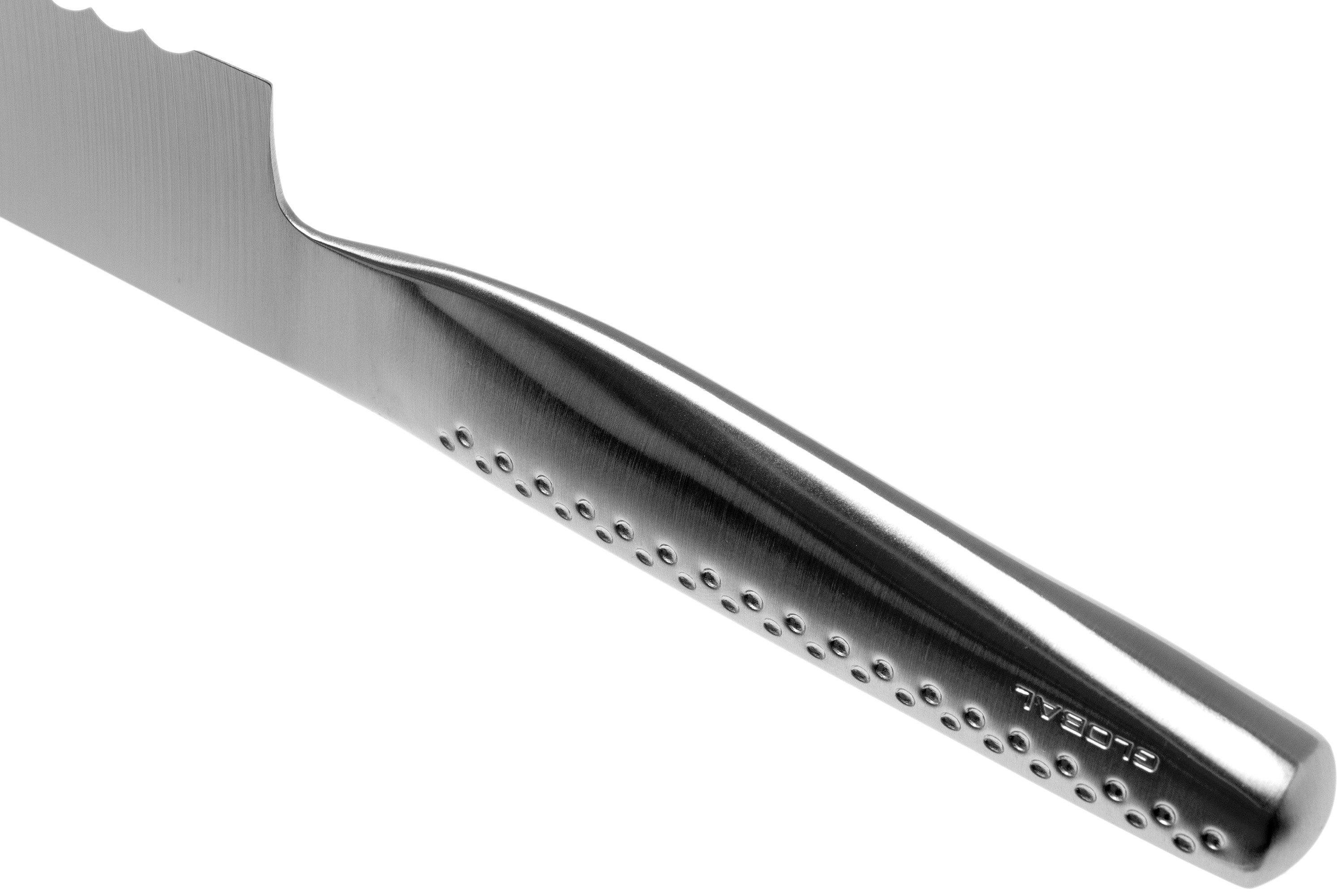 Global NI Tranchiermesser – 21 Cm Klinge, Cromova-18 Edelstahl, Für Fleisch & Fisch