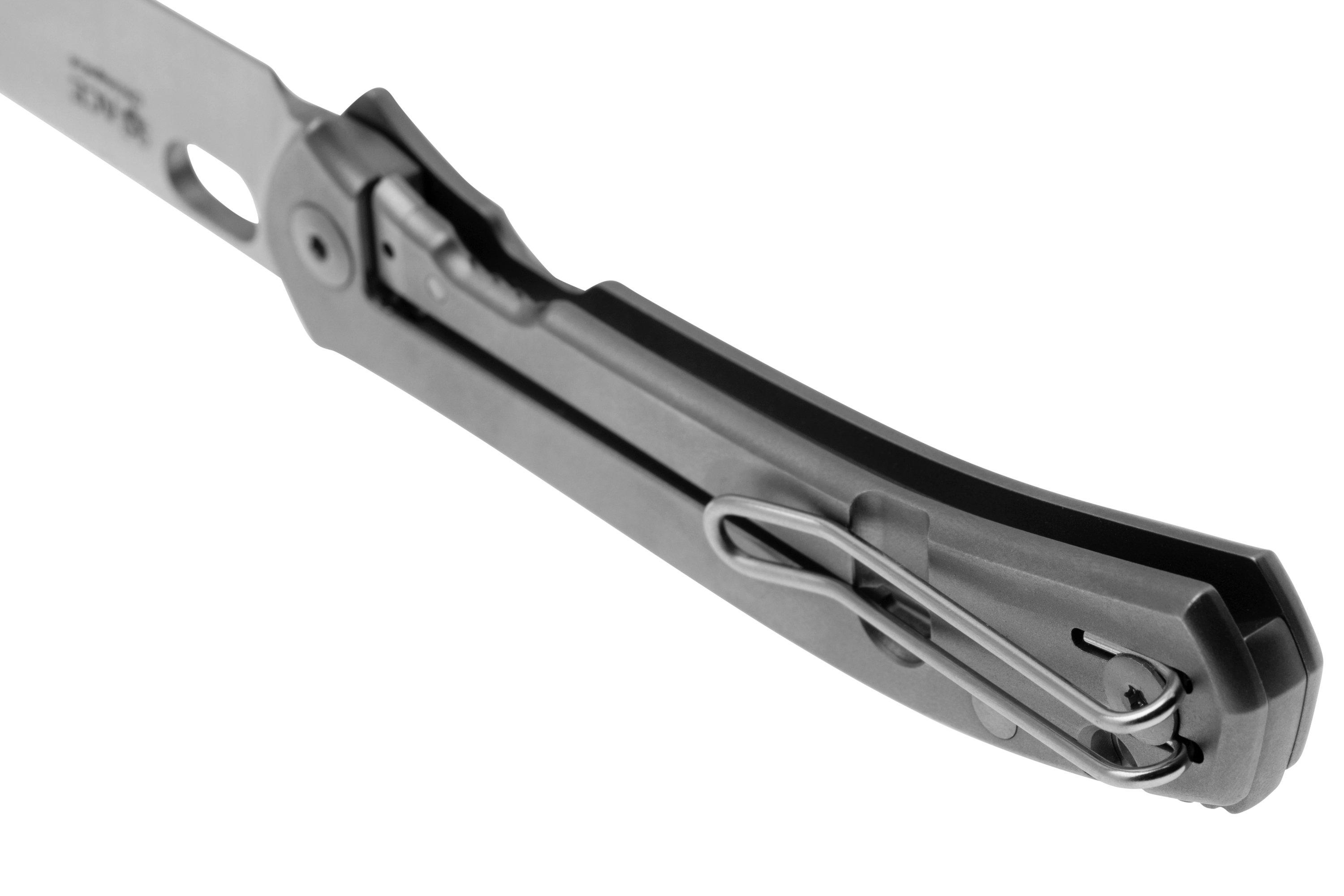Nóż składany GiantMouse ACE Bleecker Satin CPM Magnacut, Full Titanium