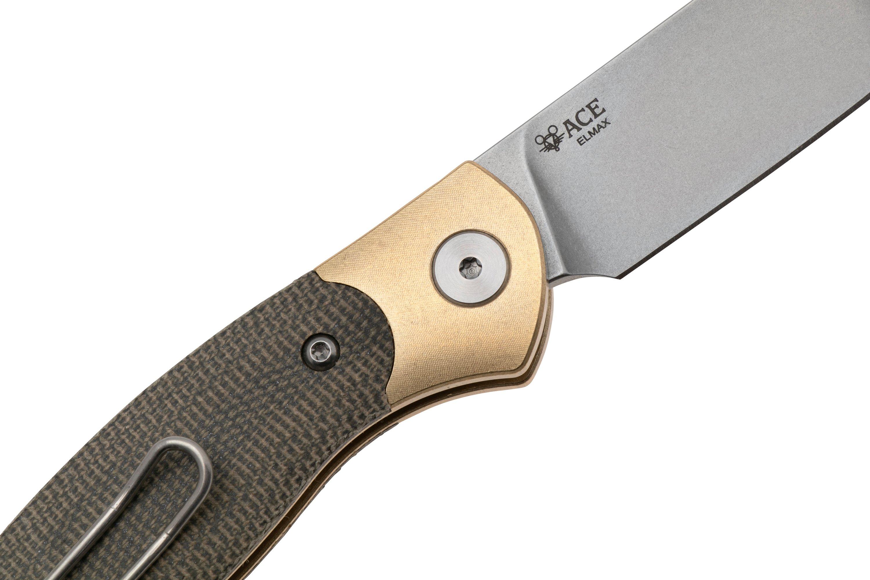 GiantMouse ACE Farley V2 BRASS-B-GRN Stonewashed Elmax, Brass