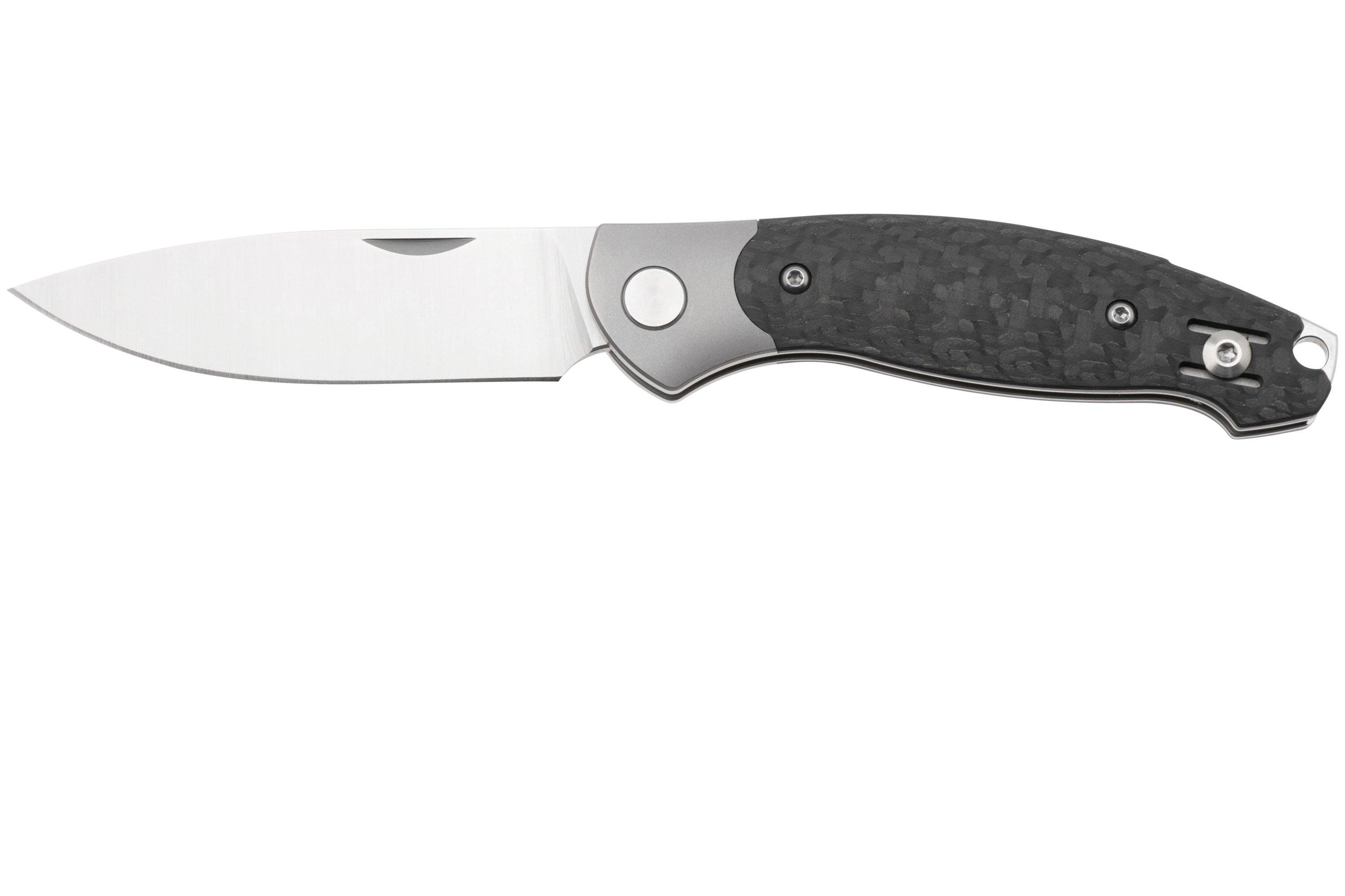 Giantmouse Farley V2 Titanium Bolster Carbon Fiber Satin ELMAX GM-FARLEY-TI-B-CF