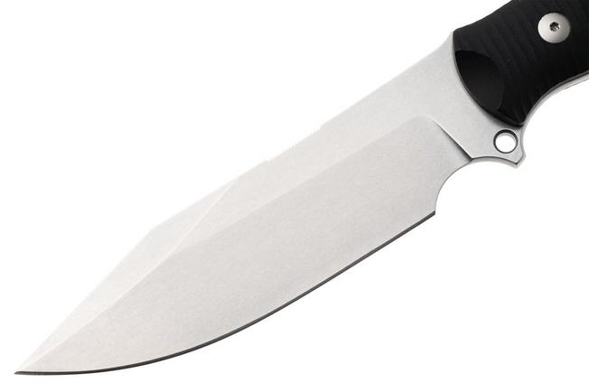 Afbeelding voor GiantMouse Redington RED-N690-DB-SW Stonewashed N690, Black Canvas Micarta vaststaand mes
