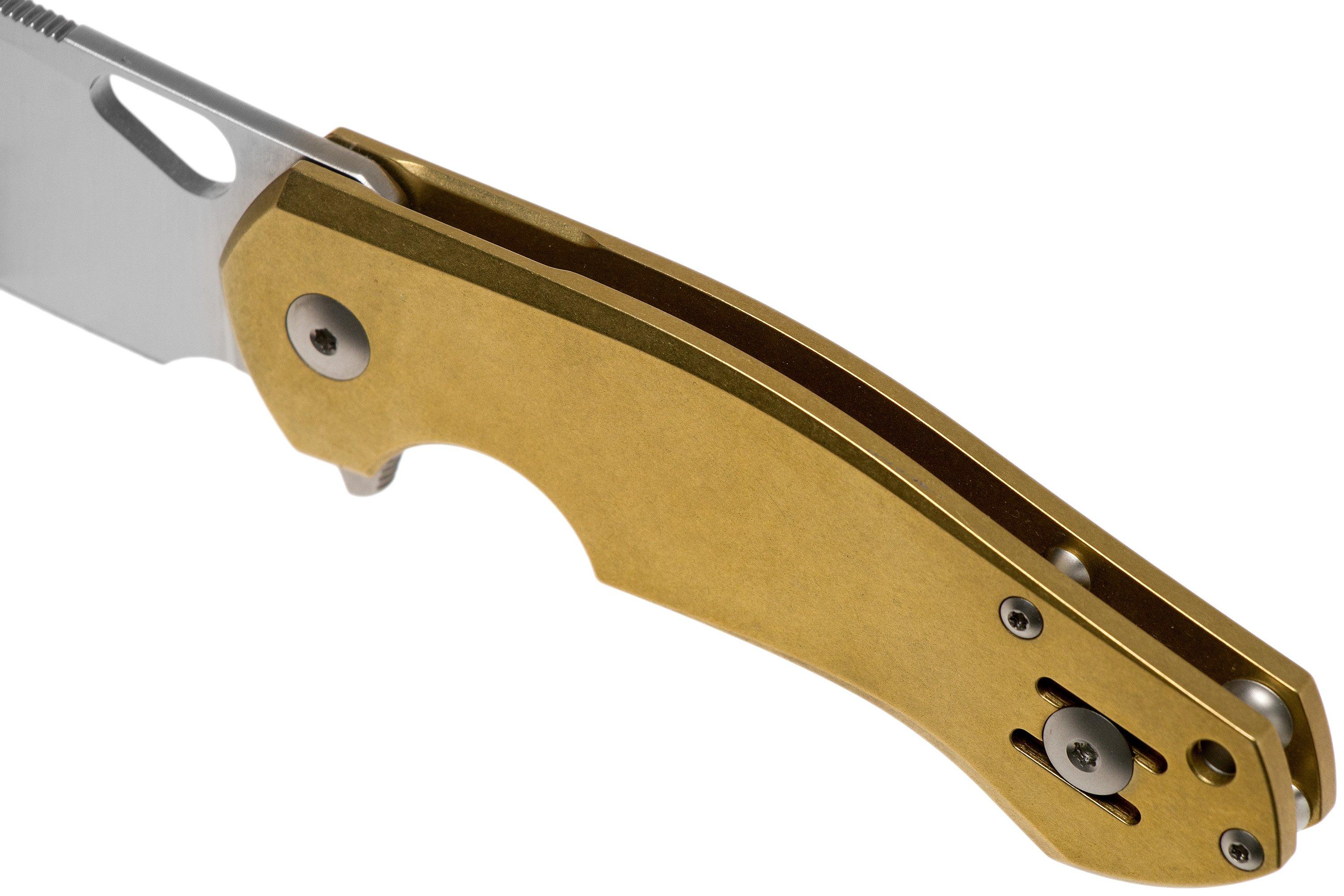 GiantMouse ACE Biblio Brass pocket knife, Ansø and Voxnaes design