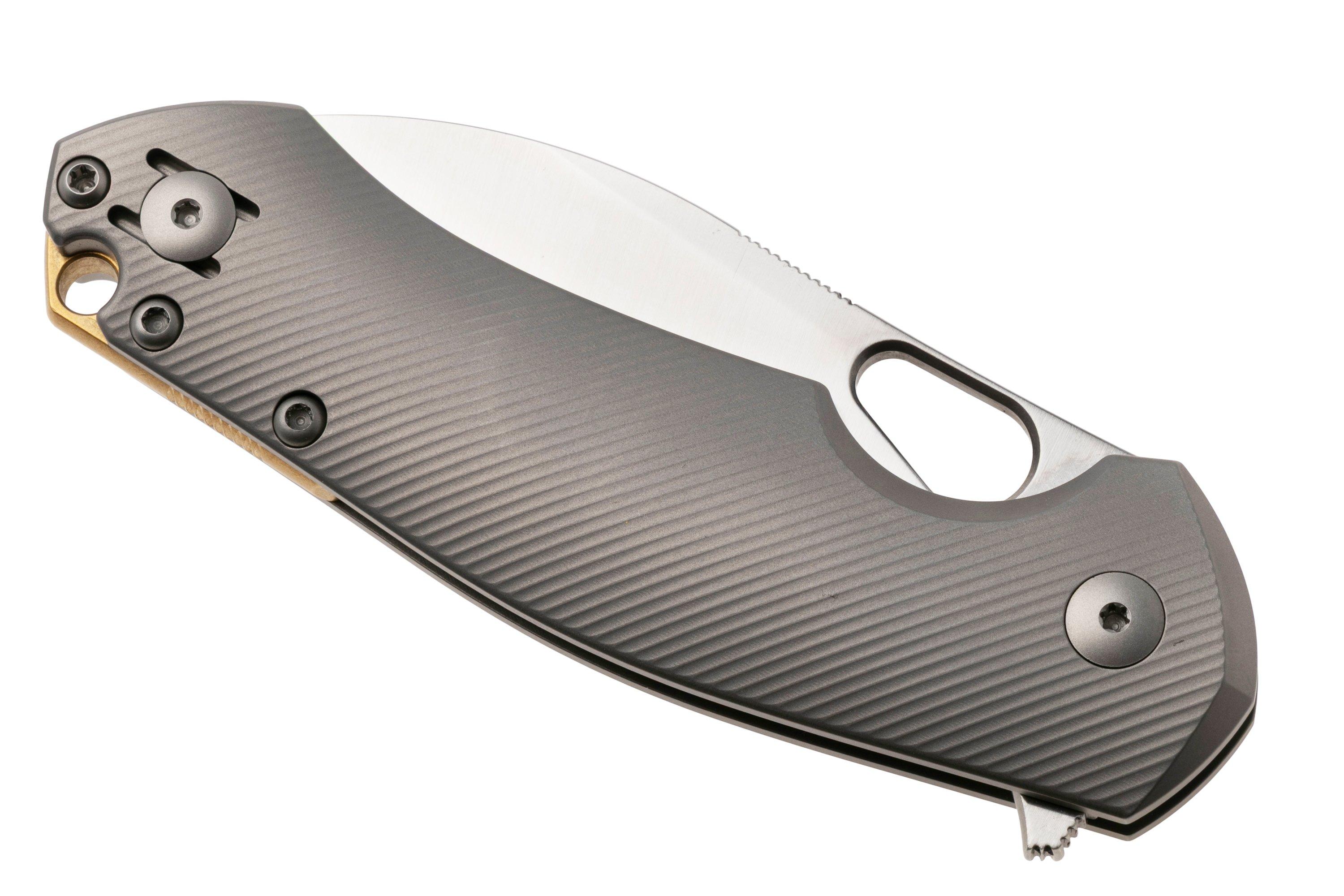 GiantMouse ACE Biblio XL Satin CPM MagnaCut, Textured Titanium