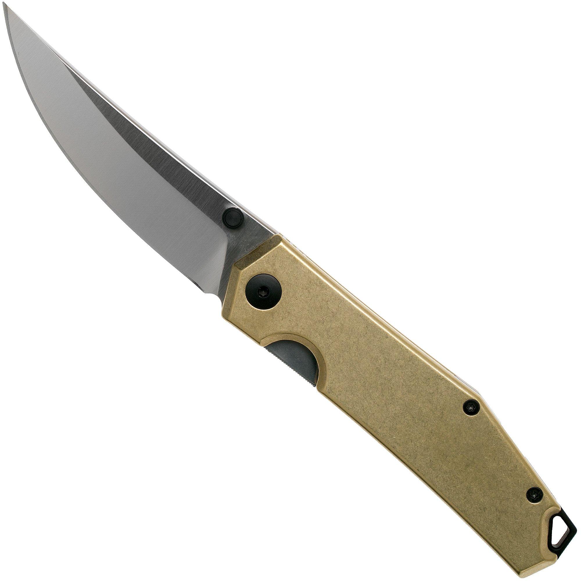 GiantMouse ACE Clyde Brass pocket knife, Ansø en Voxnaes design
