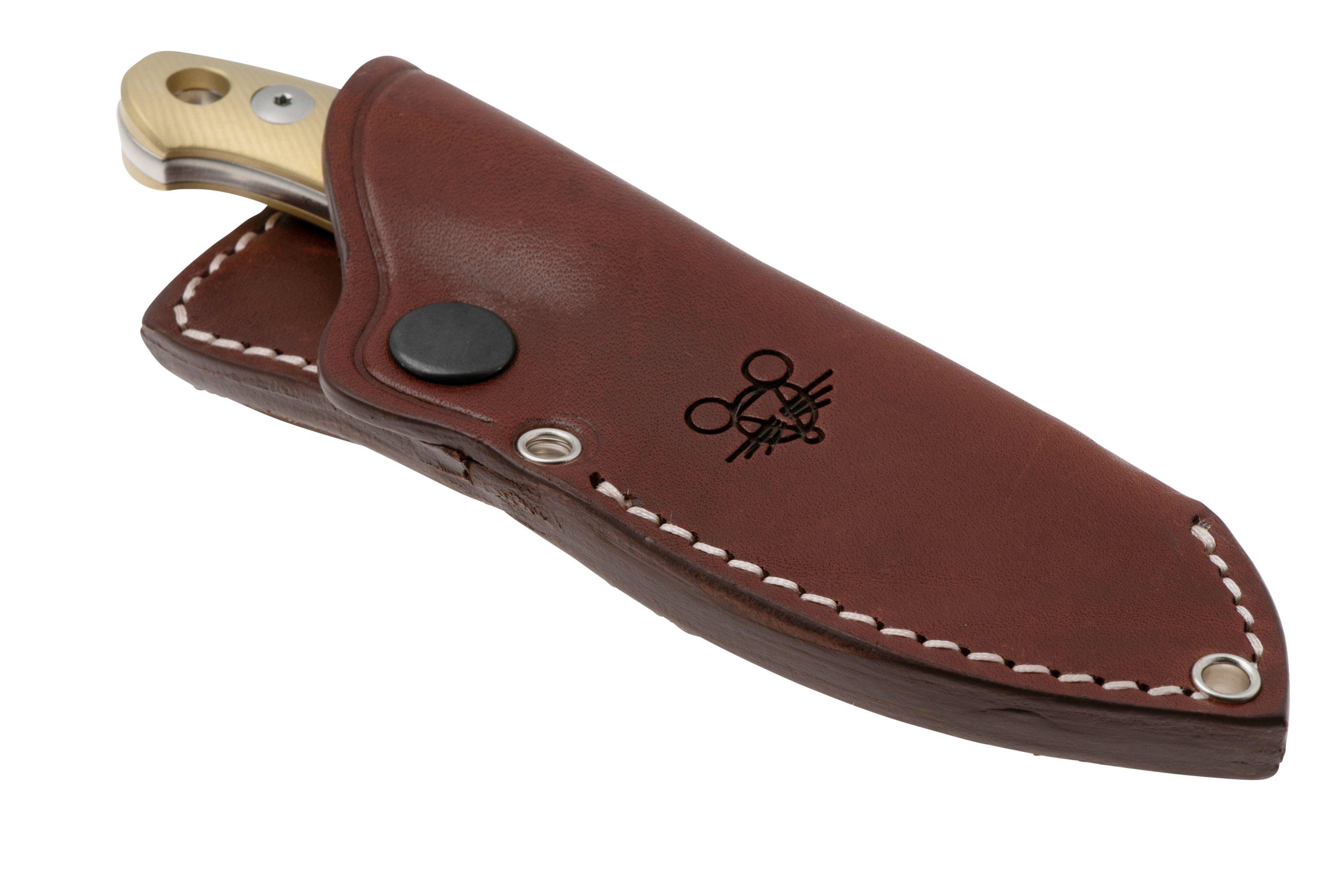 GiantMouse GMF1-XL Brass Milled, Satin Elmax, Burgundy Leather