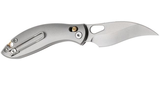 Afbeelding voor GiantMouse GM13 Limited Edition, Satin S90V, Titanium, zakmes, Ansø en Voxnaes design