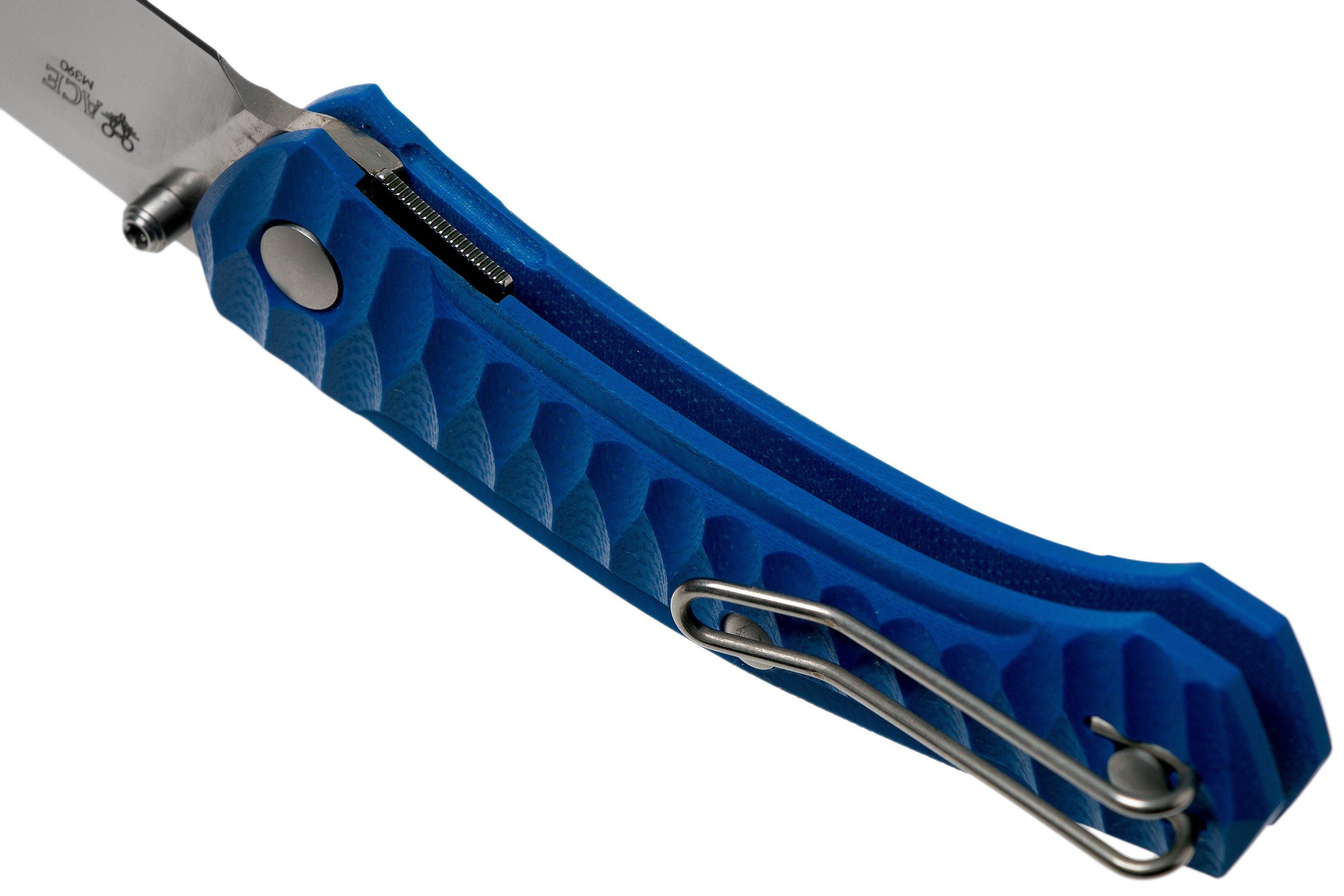 GiantMouse ACE Iona G10 Blue, Satin pocket knife, Ansø en Voxnaes ...