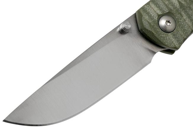 Image for GiantMouse ACE Iona G10 Green, Satin pocket knife, Ansø en Voxnaes design