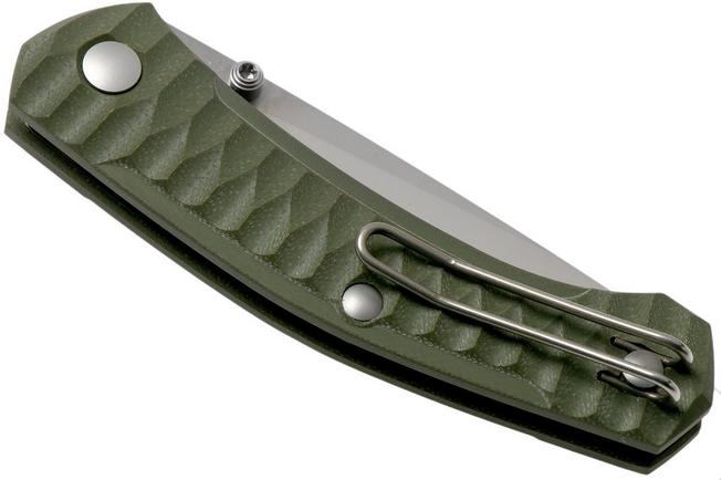 Image for GiantMouse ACE Iona G10 Green, Satin pocket knife, Ansø en Voxnaes design