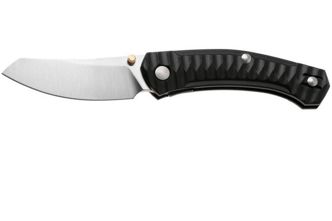 Afbeelding voor GiantMouse ACE Iona Sailor IONA-SAILOR-BLACK, Satin S90V, Black FRN, zakmes, Ansø en Voxnaes design 