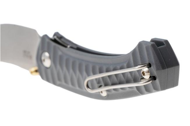 Afbeelding voor GiantMouse ACE Iona Sailor IONA-SAILOR-WOLF-GREY, Stonewashed S90V, Grey FRN, zakmes, Ansø en Voxnaes design 