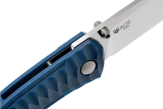 Image for GiantMouse ACE Iona Navy Blue, Satin pocket knife, Ansø en Voxnaes design