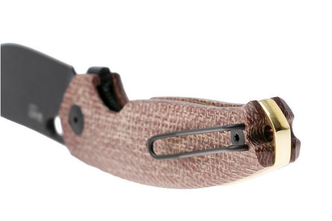Afbeelding voor GiantMouse ACE Jagt JAGT-BURLAP-PVD, PVD Elmax, Burlap Micarta, zakmes