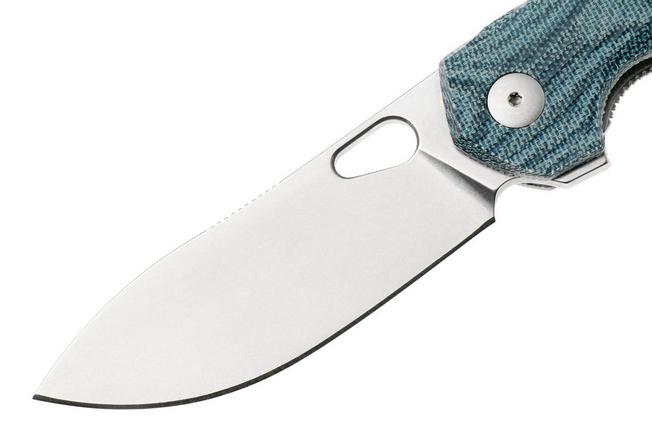 Afbeelding voor GiantMouse ACE Jagt JAGT-DENIM, Stonewashed Elmax, Denim Micarta, zakmes