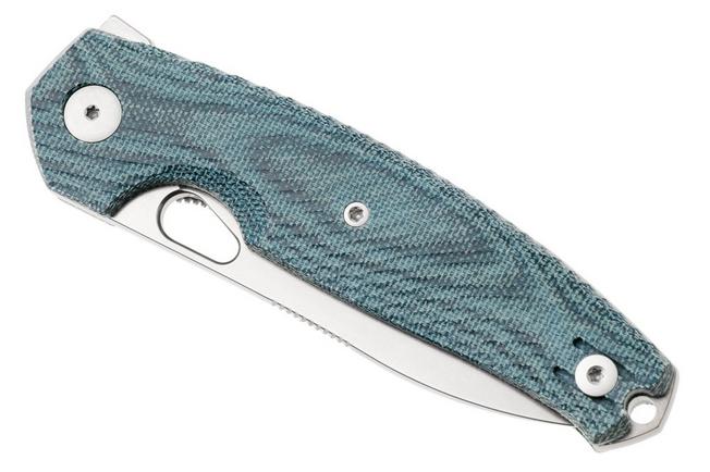 Afbeelding voor GiantMouse ACE Jagt JAGT-DENIM, Stonewashed Elmax, Denim Micarta, zakmes