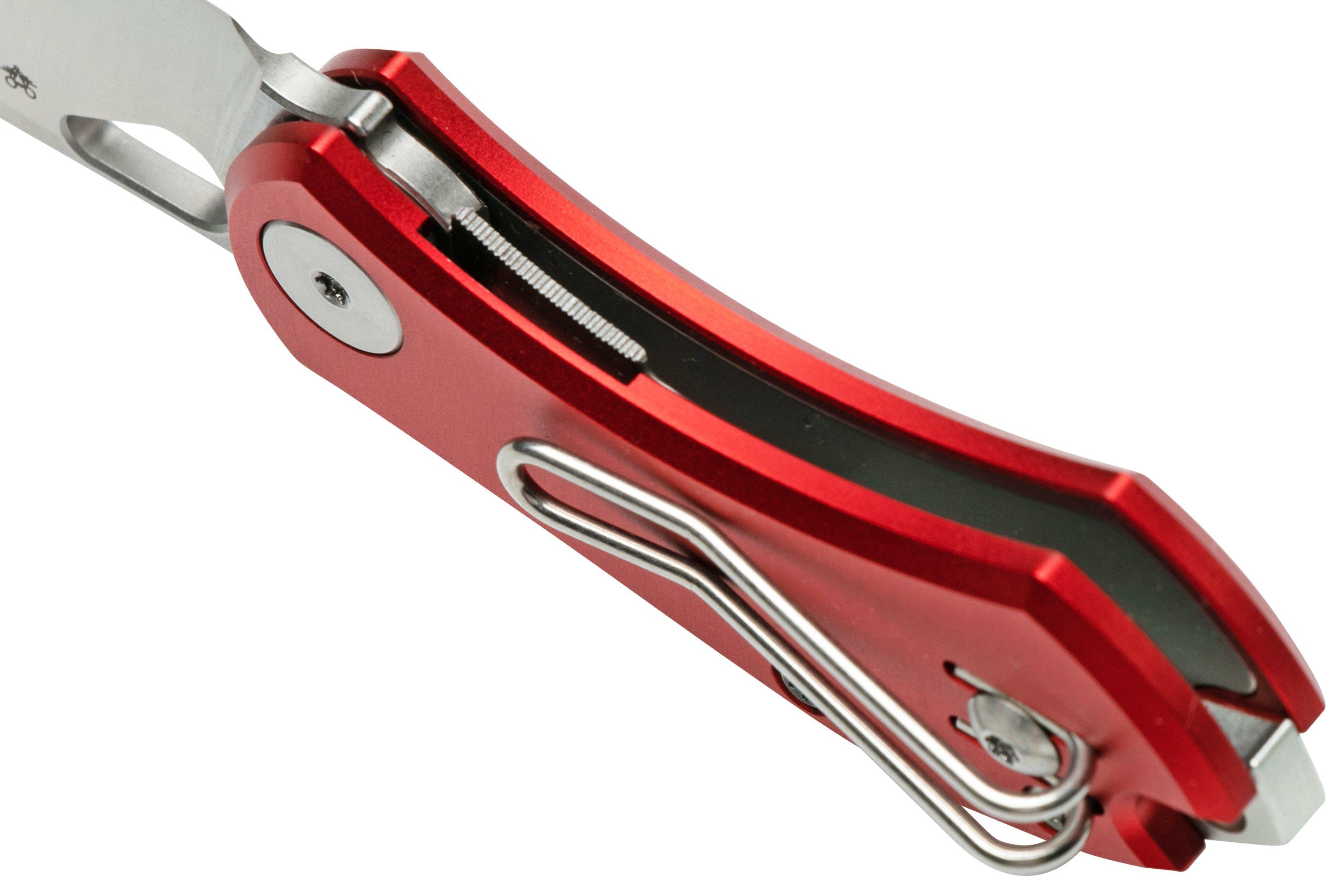 GiantMouse ACE Nibbler Red Aluminum, N690 pocket knife, Ansø and