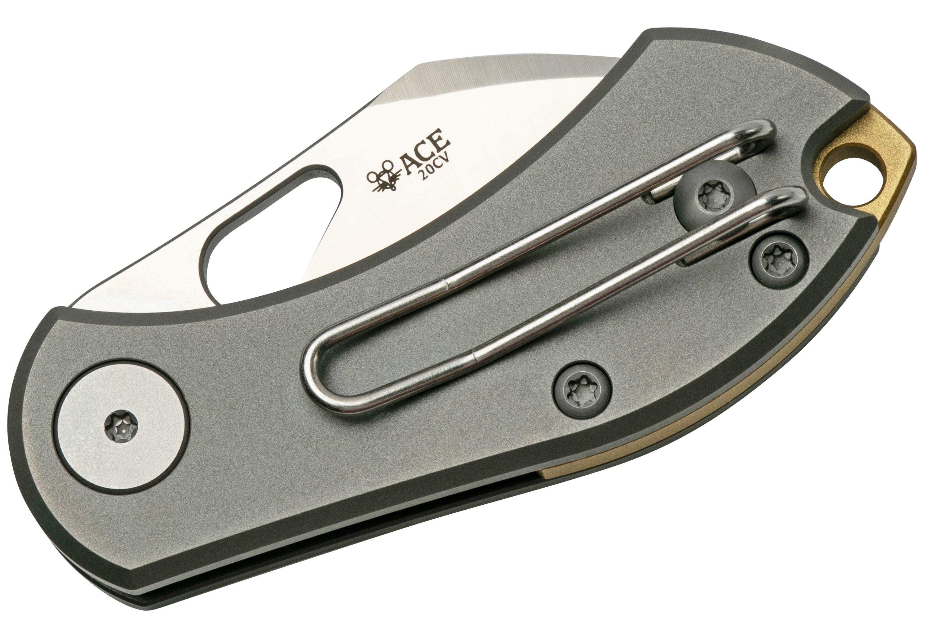 GiantMouse ACE Nibbler Titanium, 20CV pocket knife, Ansø and Voxnaes ...