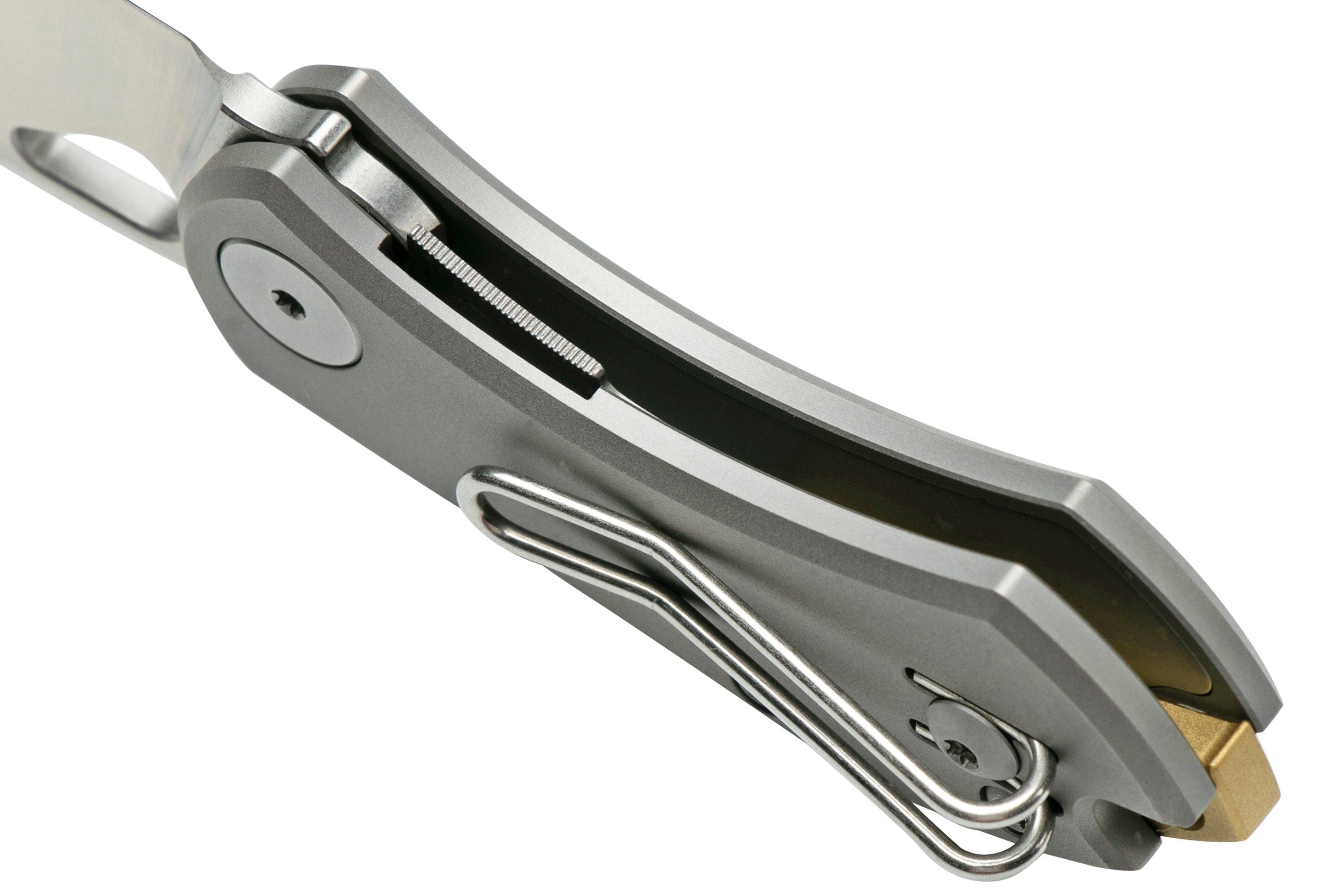 GiantMouse ACE Nibbler Titanium, 20CV pocket knife, Ansø and Voxnaes