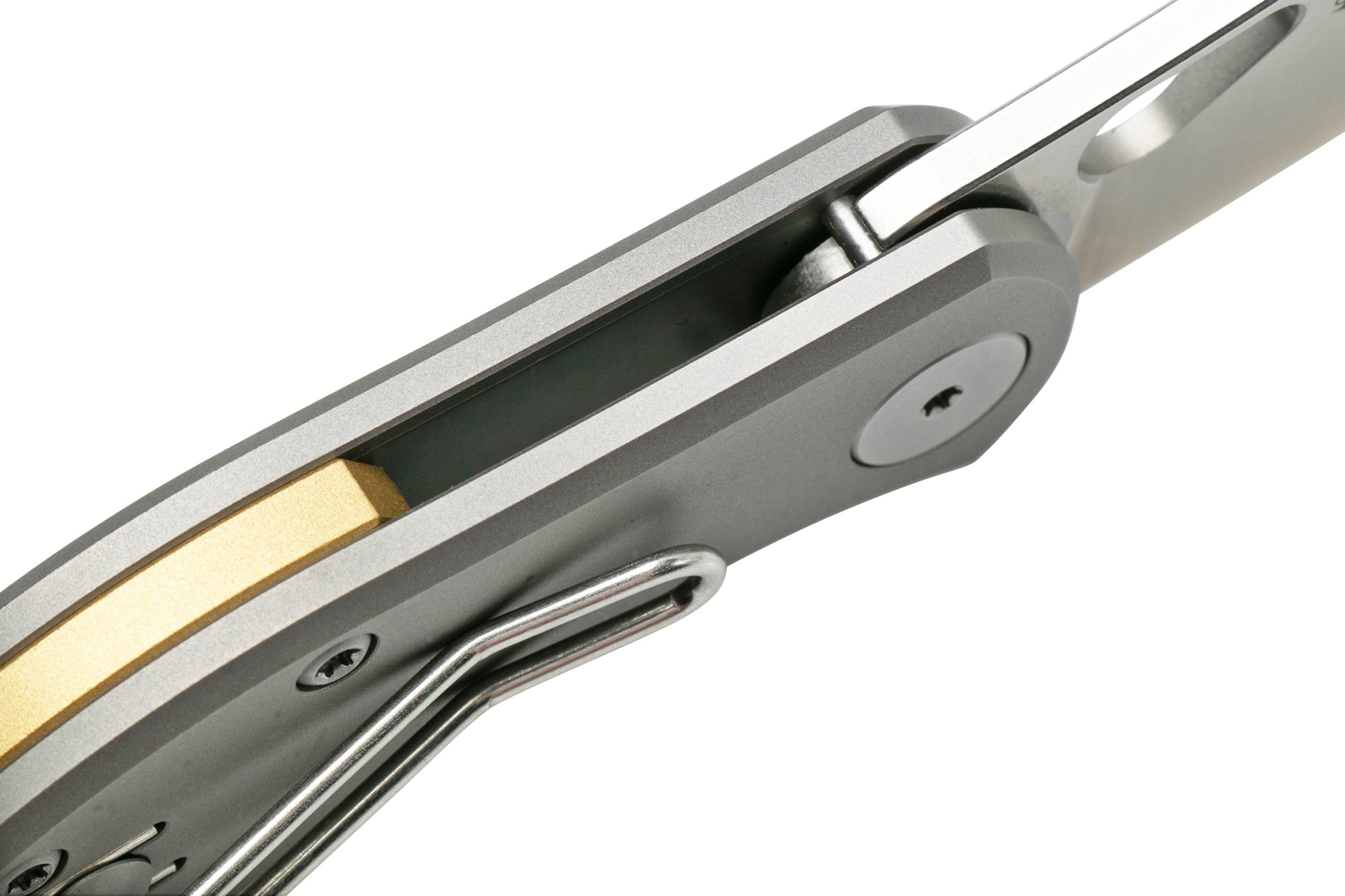 GiantMouse ACE Nibbler Titanium, 20CV couteau de poche, Ansø et Voxnaes