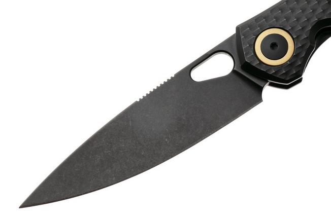 Afbeelding voor GiantMouse ACE REO REO-TITANIUM-BLACKOUT, PVD MagnaCut, PVD Titanium, zakmes, Ansø en Voxnaes design, Ansø en Voxnaes design