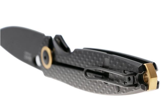 Afbeelding voor GiantMouse ACE REO REO-TITANIUM-BLACKOUT, PVD MagnaCut, PVD Titanium, zakmes, Ansø en Voxnaes design, Ansø en Voxnaes design