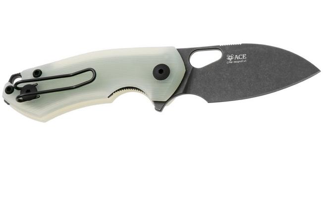 Afbeelding voor GiantMouse ACE Riv RIV-LL-JADE-G10, PVD MagnaCut, Jade G10, zakmes, Ansø en Voxnaes design