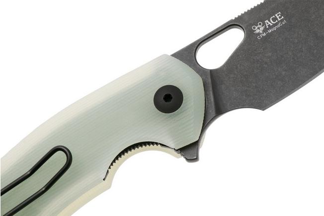 Afbeelding voor GiantMouse ACE Riv RIV-LL-JADE-G10, PVD MagnaCut, Jade G10, zakmes, Ansø en Voxnaes design
