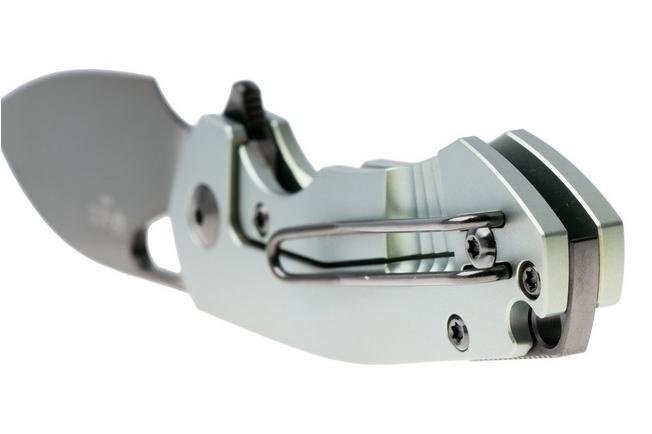 Afbeelding voor GiantMouse ACE Riv RIV-TI-MINT, Polished S90V, Mint Titanium, zakmes, Ansø en Voxnaes design