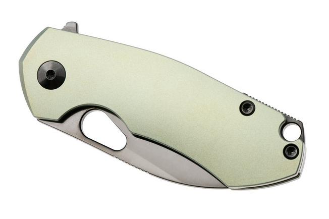 Afbeelding voor GiantMouse ACE Riv RIV-TI-MINT, Polished S90V, Mint Titanium, zakmes, Ansø en Voxnaes design