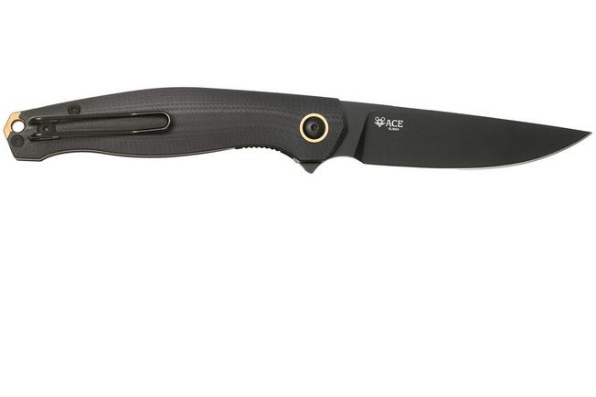 Image for GiantMouse ACE Sonoma V2 Blackout, G10, Black PVD pocket knife, Ansø en Voxnaes design