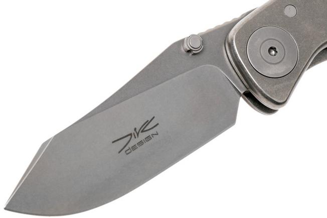 Image for Grailer 1 pocket knife, Brown Maple Burl Inlay, Dirk de Wit design