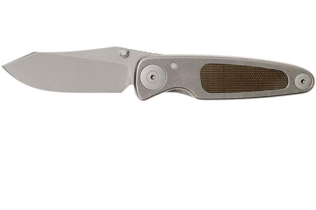 Image for Grailer 1 Hollow, Green Micarta, Limited Edition pocket knife, Dirk de Wit design